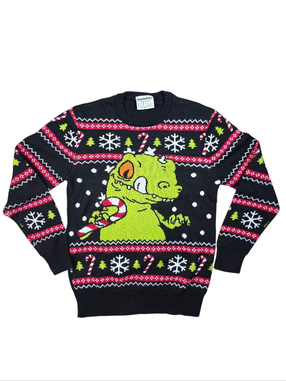 Nickelodeon Reptar Rugrats Ugly Christmas Sweater Small